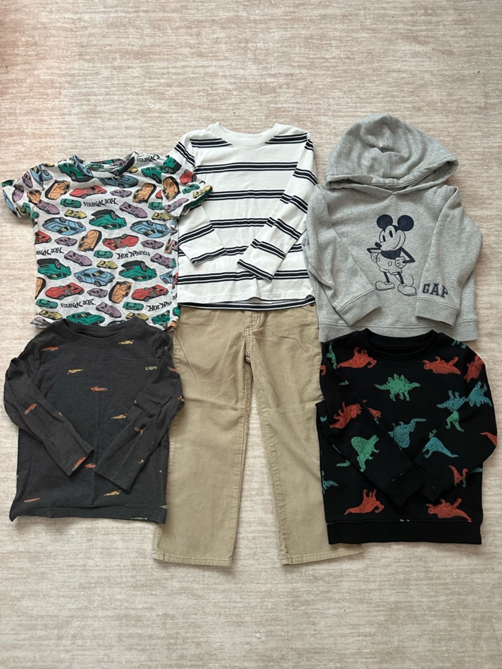 4T Boys Clothing Bundle Gap Mickey Hoodie Old Navy Cat & Jack Outfits Lot